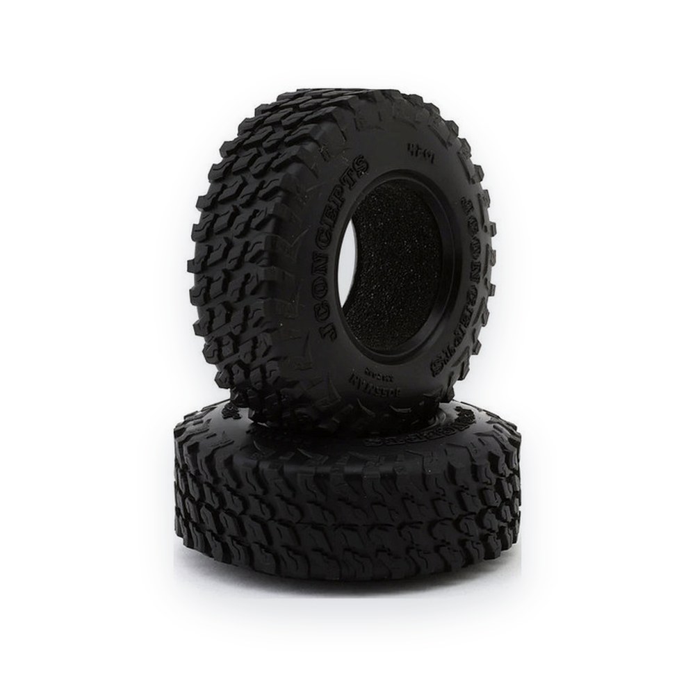 JConcepts Bossman 1.3 Micro Rock Crawler Tires, Green, 63mm Od (2)