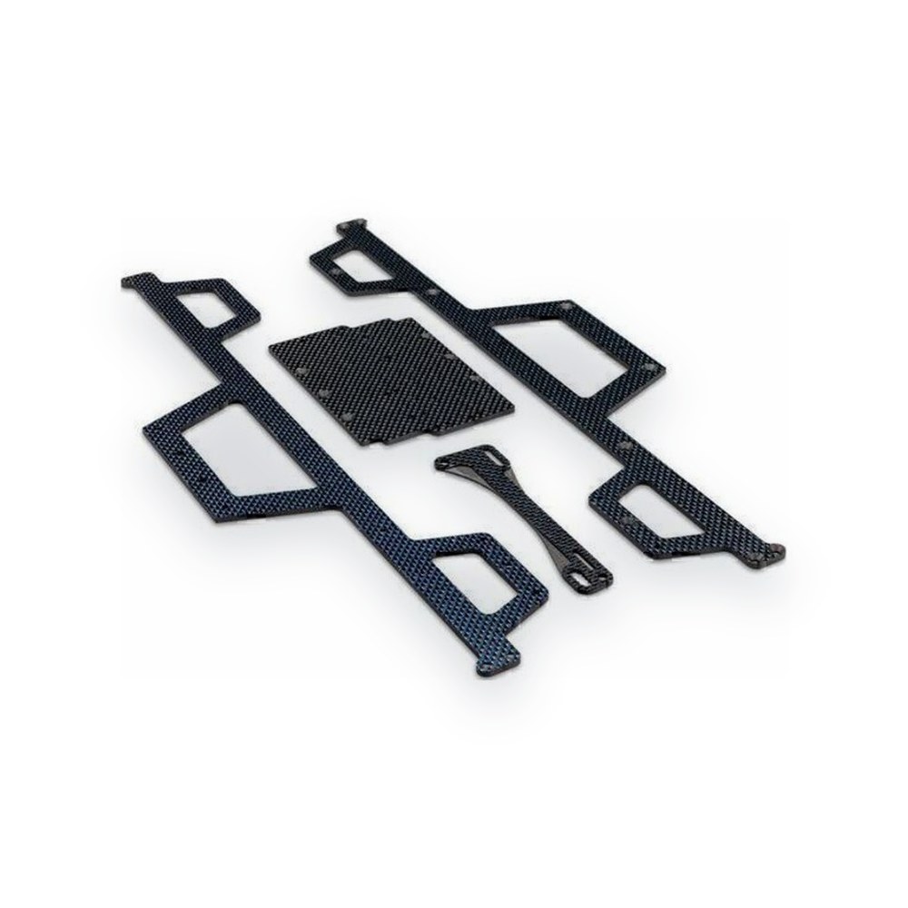 JConcepts Regulator Chassis Set, Carbon Fiber, Blue Hue, Fits Jconcepts Re