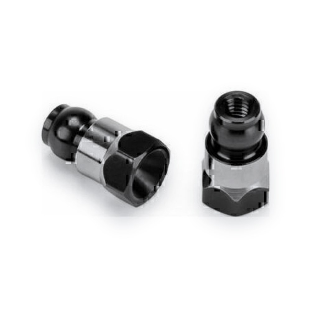 JConcepts RC10b7 Rear Stand-Off, Fin Titanium, Stealth Black, 10mm, for RC1