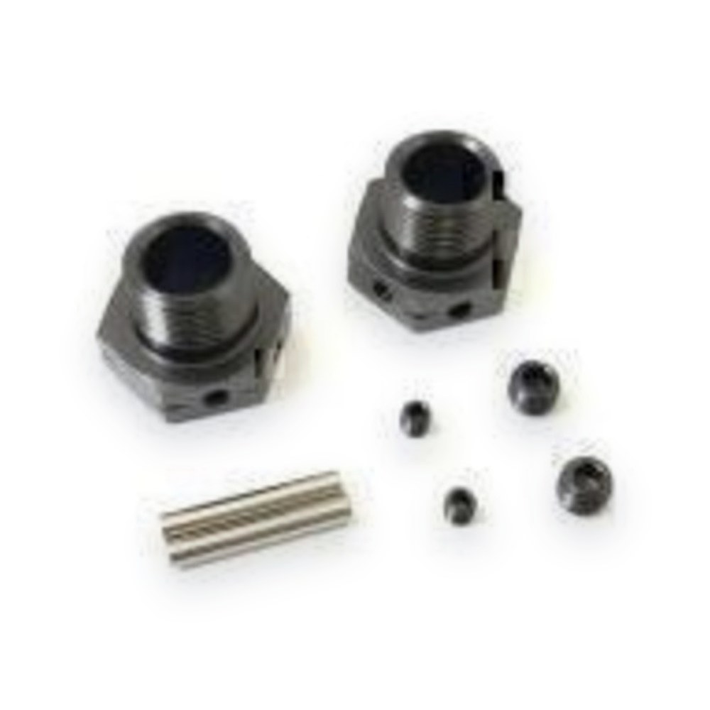 Kyosho MP10 Wide Wheel Hub, Gunmetal, 2pcs, IFW625WB
