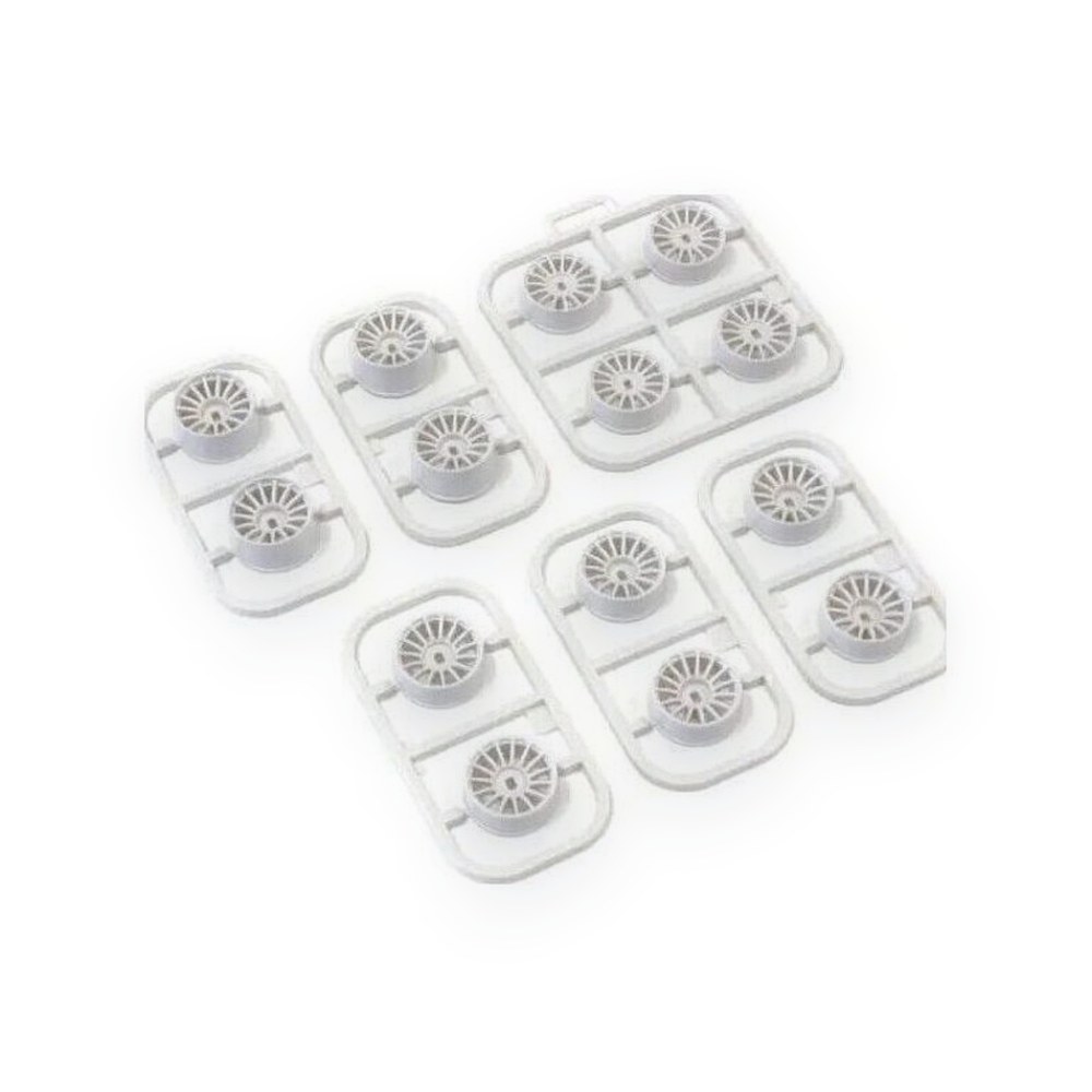 Kyosho Multi Offset Wheel Set, White, Awd, 14 Pieces