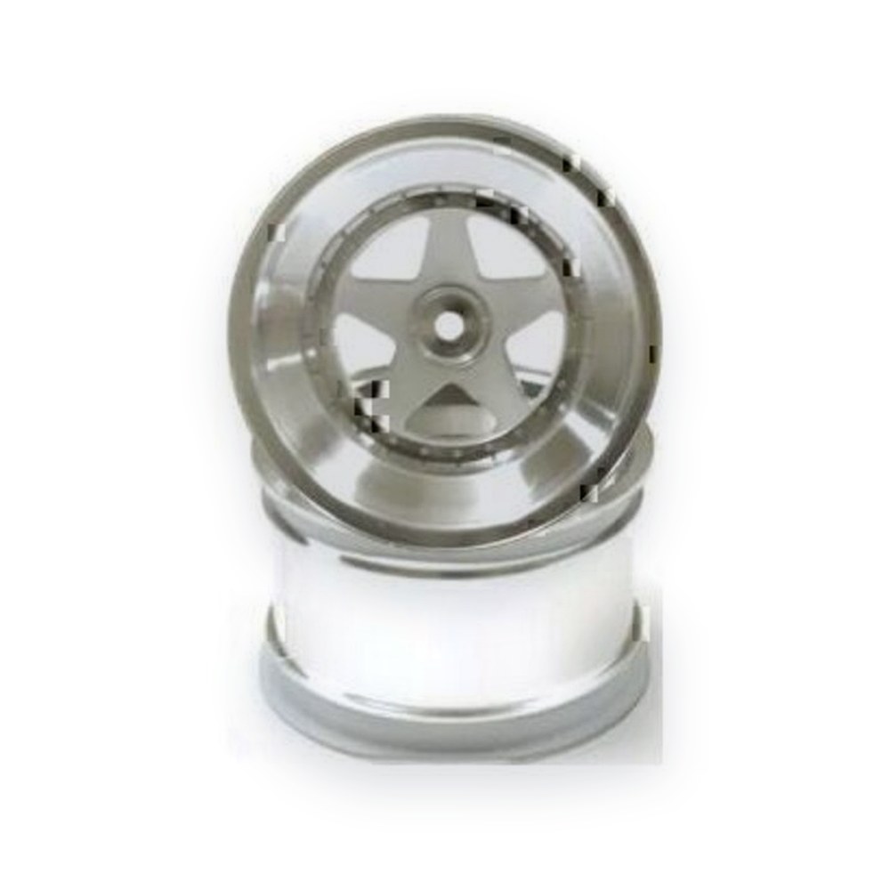 Kyosho 2.2 Rear Wheel, Satin Chrome, 1 Pair