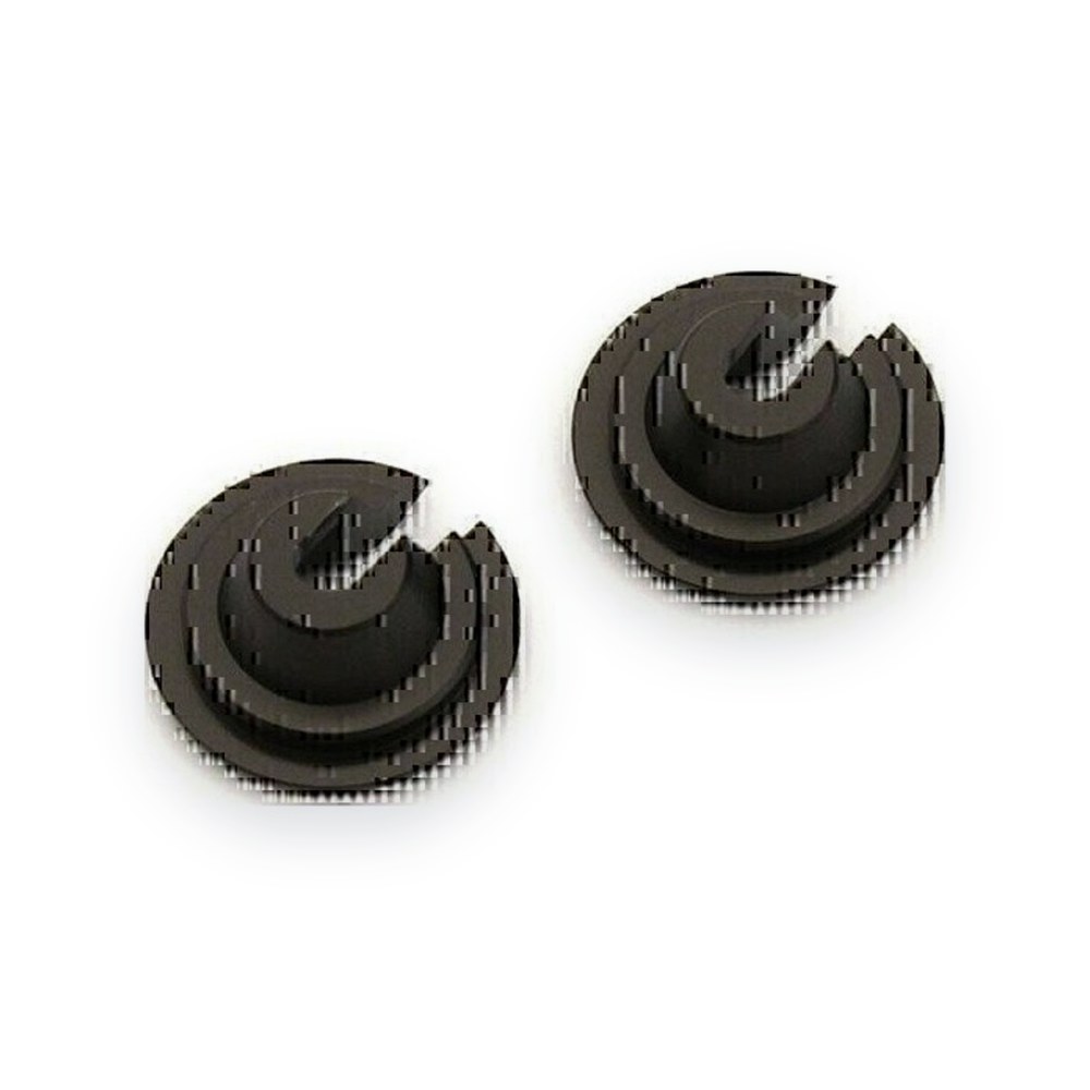 Kyosho LD Aluminum Spring Seat, 14mm, Gunmetal, 2 Pieces