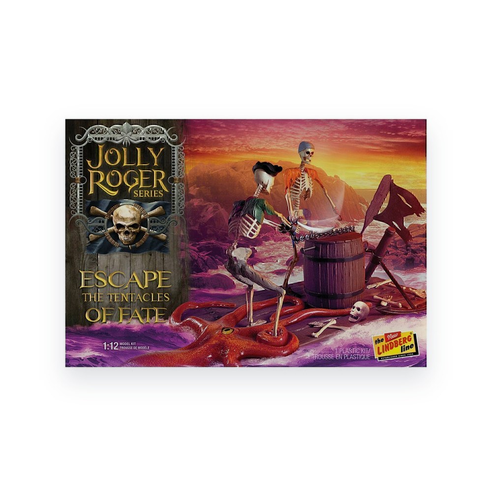 Lindberg Models 1/12 Jolly Roger, Escape the Tentacles of Fate, Plastic Model Kit