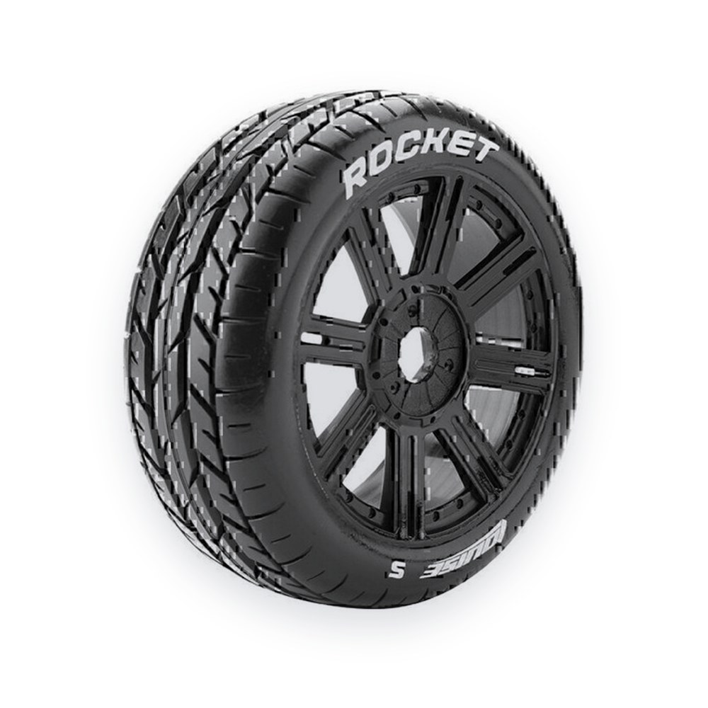 Louise RC B-Rocket 1/8 Off-Road Buggy Tires, 17mm Hex, Mounted (2)