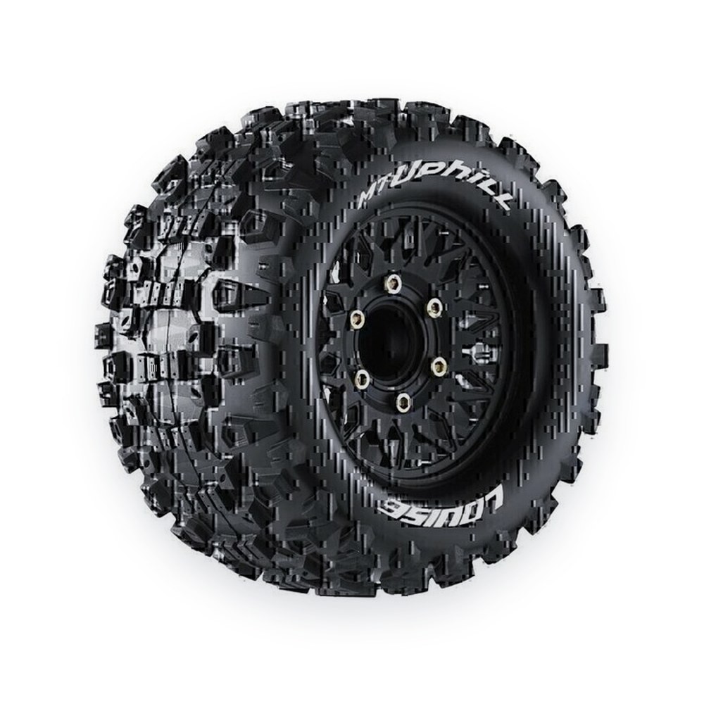Louise RC Mt-Uphill Soft 1:10 Monster Truck Tires, 0 & 1/2 Offset, 12, 14 & 17mm