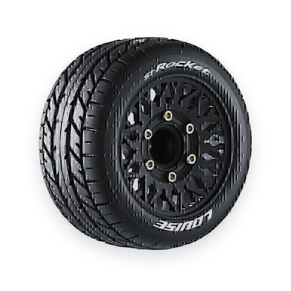Louise RC St-Rocket Soft 1:10 Stadium Truck Tires, 0 & 1/2 Offset, 12, 14 & 17mm