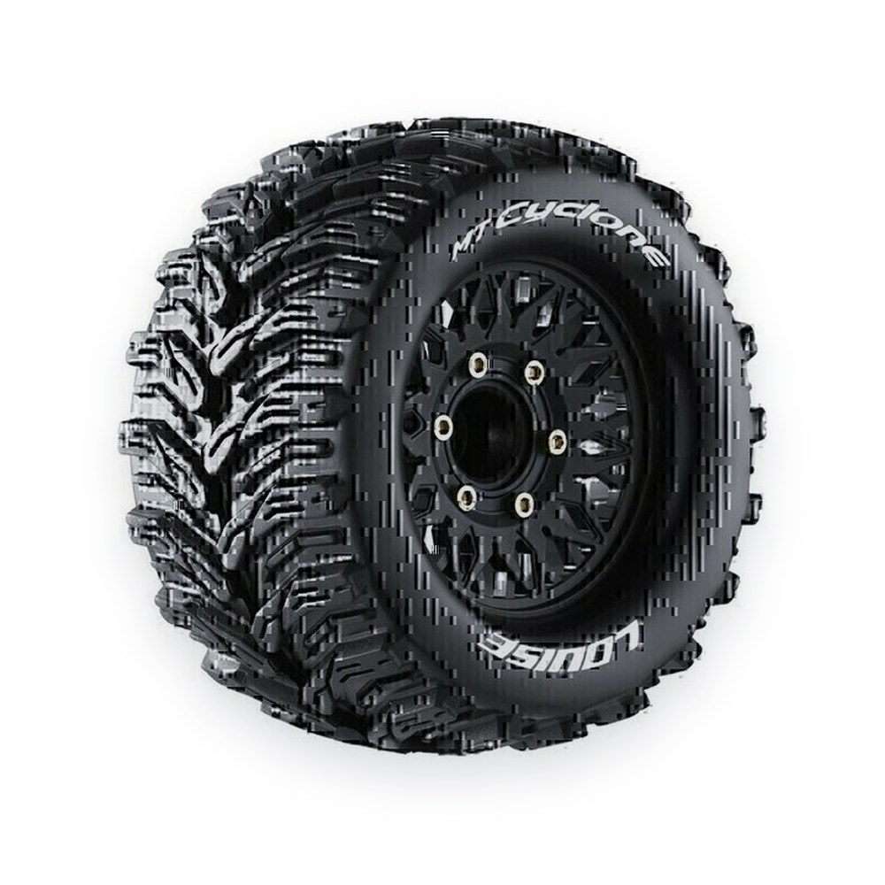 Louise RC Mt-Cyclone Soft 1:10 Monster Truck Tires, 0 & 1/2 Offset, 12