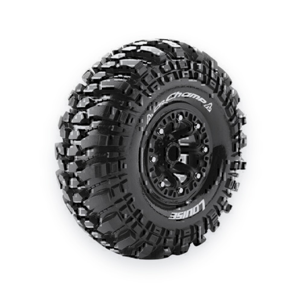 Louise RC Cr-Champ 1:10 2.2 Crawler Tires, 12mm Hex, Super Soft, Mounted