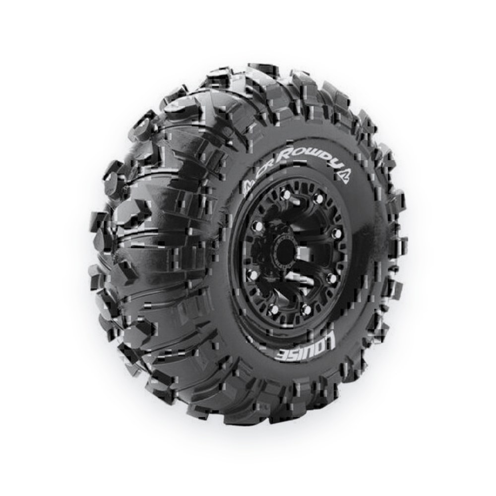 Louise RC Cr-Rowdy 1:10 2.2 Crawler Tires, 12mm Hex, Super Soft, Mounted