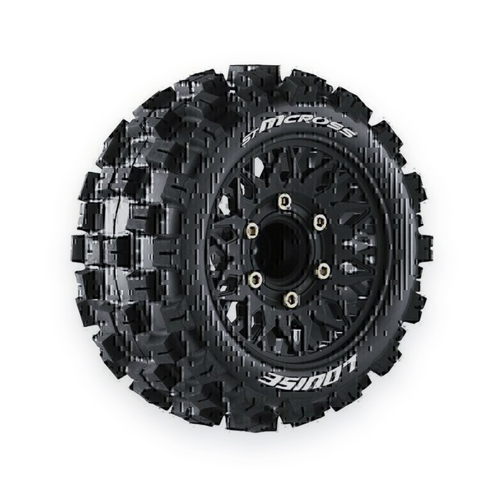 Louise RC St-Mcross Soft 1:10 Stadium Truck Tires, 0 & 1/2 Offset, 12, 14 & 17mm
