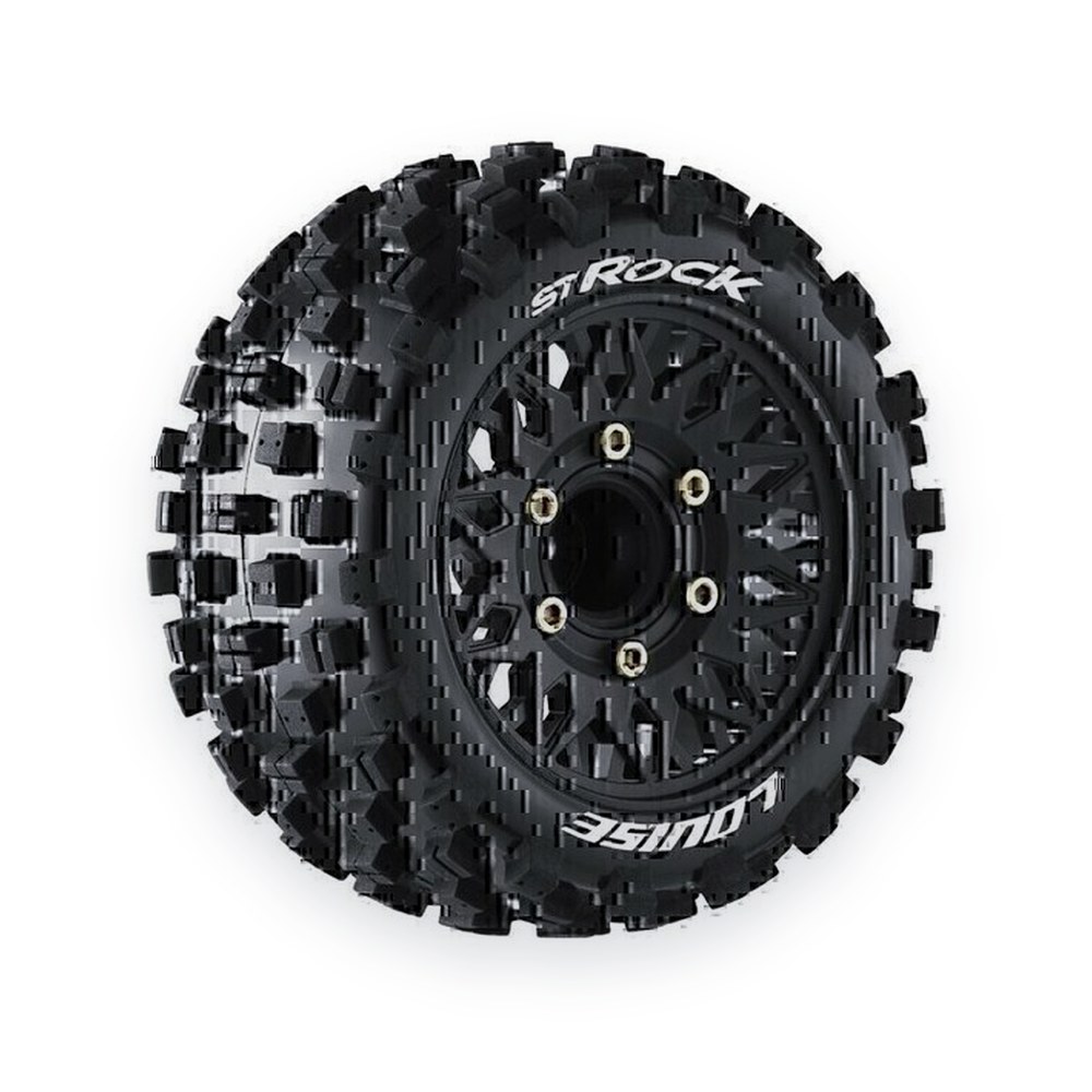 Louise RC St-Rock 1:10 Stadium Truck Tires, Soft, 0 & 1/2 Offset, Hex 12mm