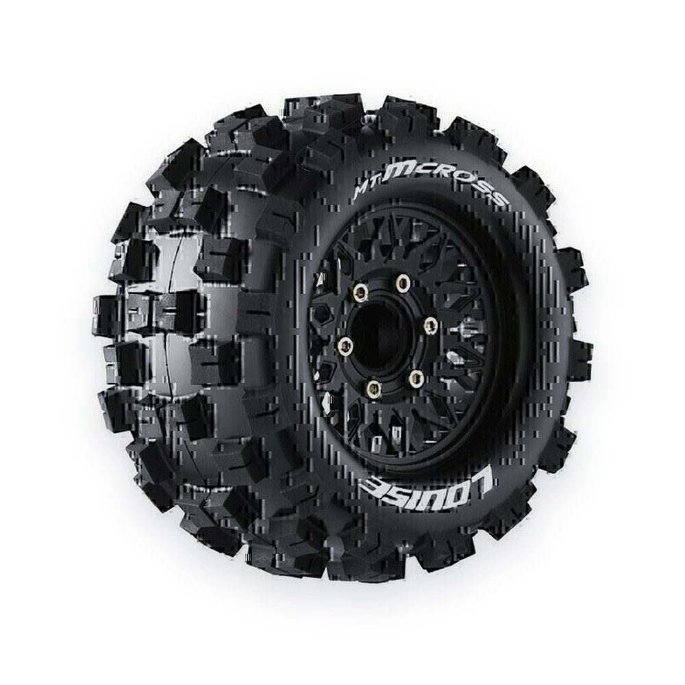 Louise RC Mt-Mcross Soft 1:10 Monster Truck Tires, 0 & 1/2 Offset, 12, 14