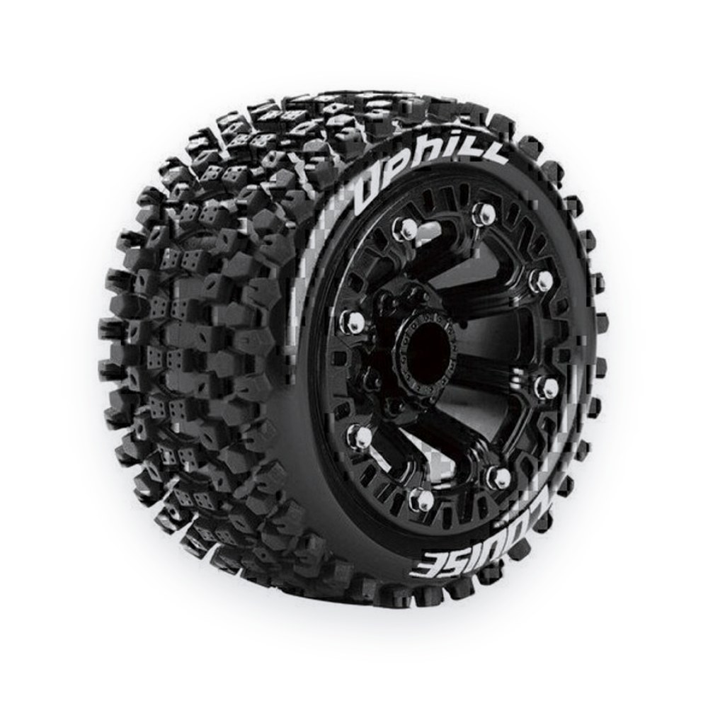 Louise RC St-Uphill 1/16 Stadium Truck Tires, 12mm Hex, Soft, Mounted (2)