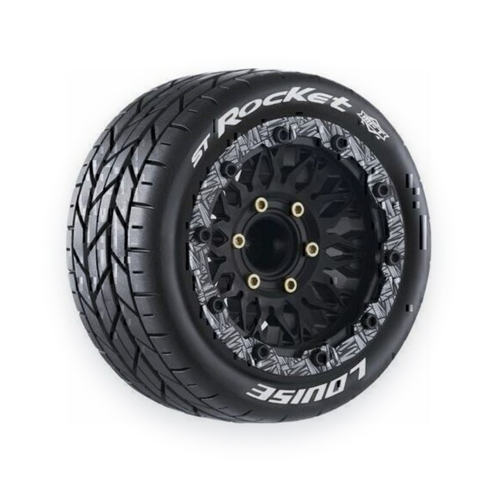 Louise RC 1:10 Stadium Truck Mft St-Rocket Soft Tires, 0 & 1/2 Offset, 12 14 17mm