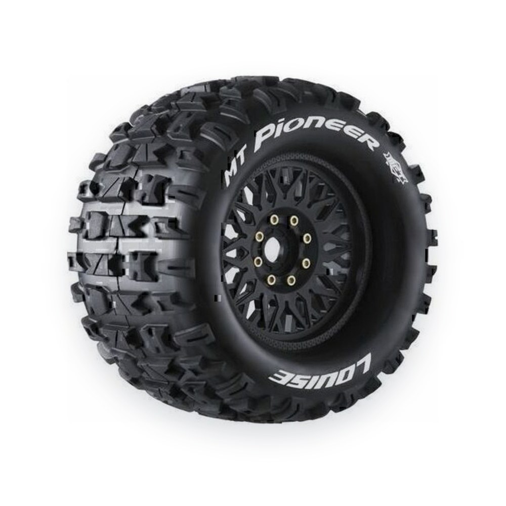Louise RC 1/8 Monster Truck Mft Mt-Pioneer Sport Tires, 17mm Hex, 0 & 1/2 Offset
