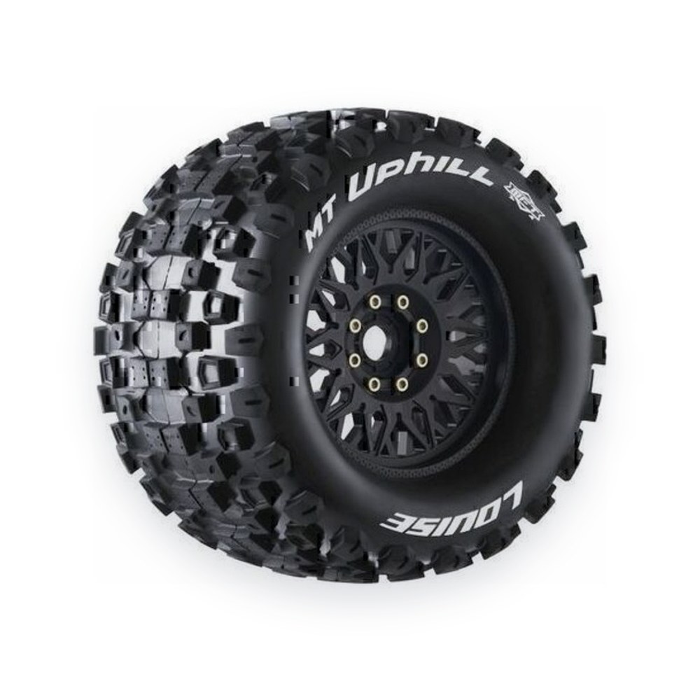 Louise RC 1/8 Monster Truck Mft Mt-Uphill Sport Tires, 17mm Hex, 0 & 1/2 Offset