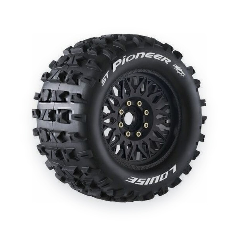 Louise RC 1/8 Stadium Truck Mft St-Pioneer Sport Tires, 0 & 1/2 Offset, 17mm