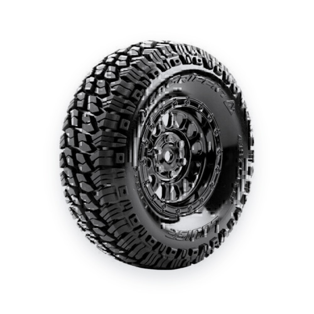 Louise RC 1:10 Cr-Griffin 1.9 Class 1 Crawler Tires, 12mm Hex, On Black Chrome