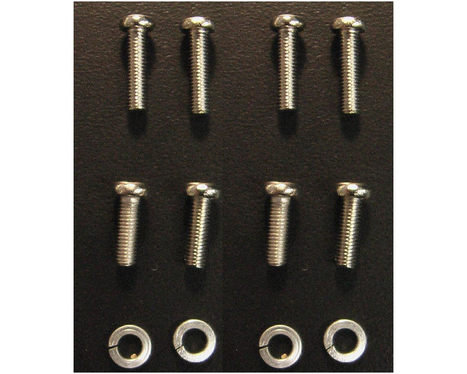 Mounting screw set with lock washer