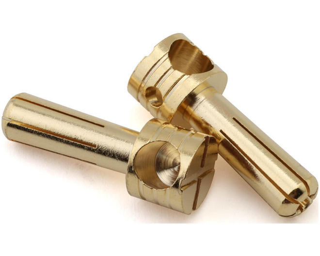 Heavy Duty 5mm Heavy Duty Gold Bullet Connectors (2)
