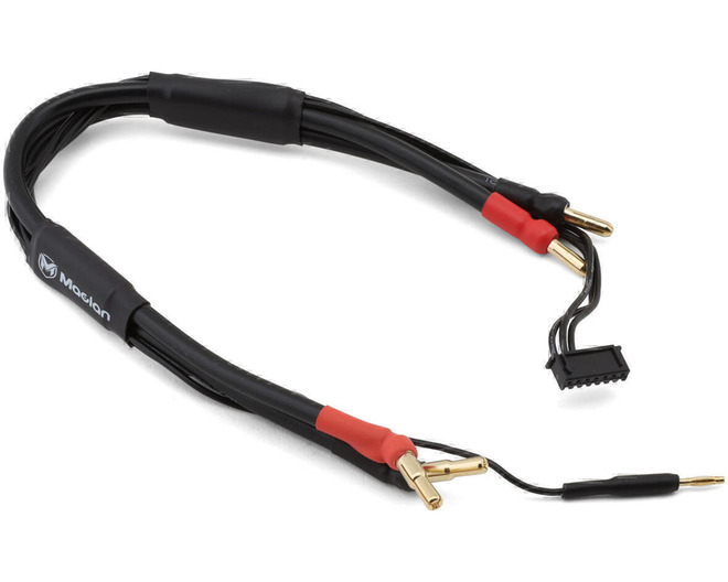 2s 4/5mm Bullet Charge Cable W/4mm Bullet Connector (30cm) (10aw)
