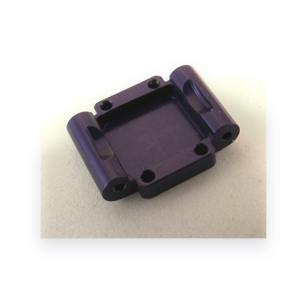 Hot Racing Losi 1/36 Micro-T Aluminum Rear Arm Mount, -2deg, Stock, Blue