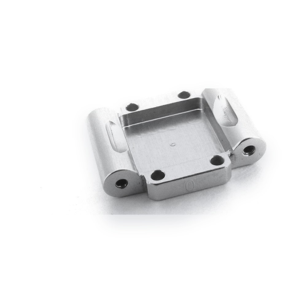 Hot Racing Losi 1/36 Micro-T Aluminum Rear Arm Mount, 0deg, Silver
