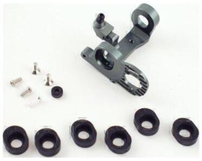 HPI Micro RS4 Grey Aluminum Adjustable Motor Mount