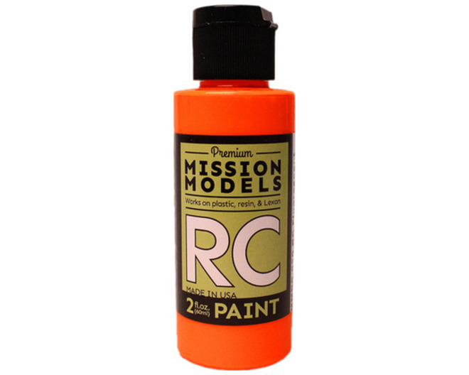 Fluorescent Racing Bright Orange Water-Based Rc Paint 2oz