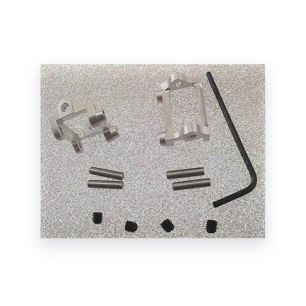 Hot Racing Aluminum C-Hub, Silver, Mini LST -2
