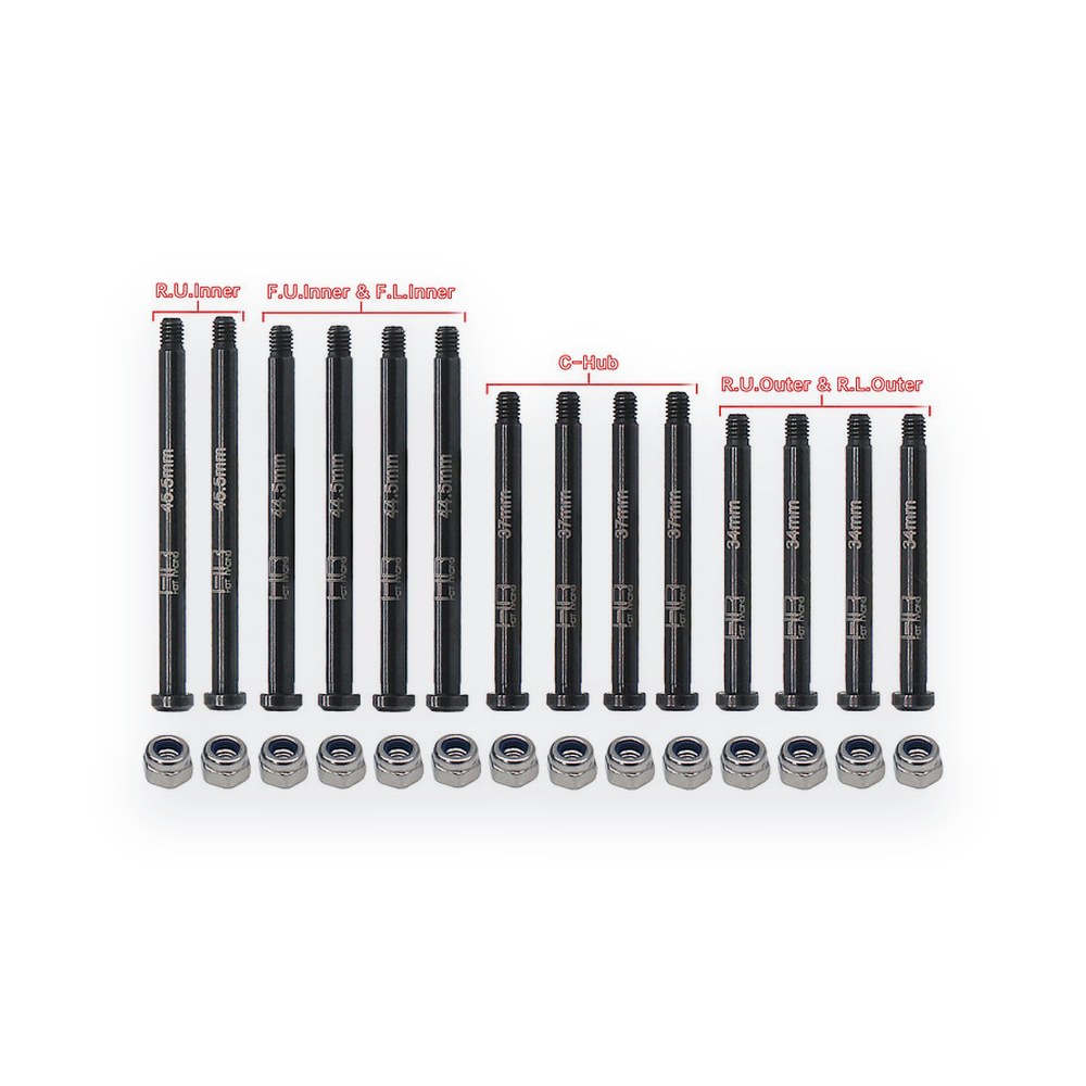 Hot Racing Mini Max Black S2 Steel Hinge Pin