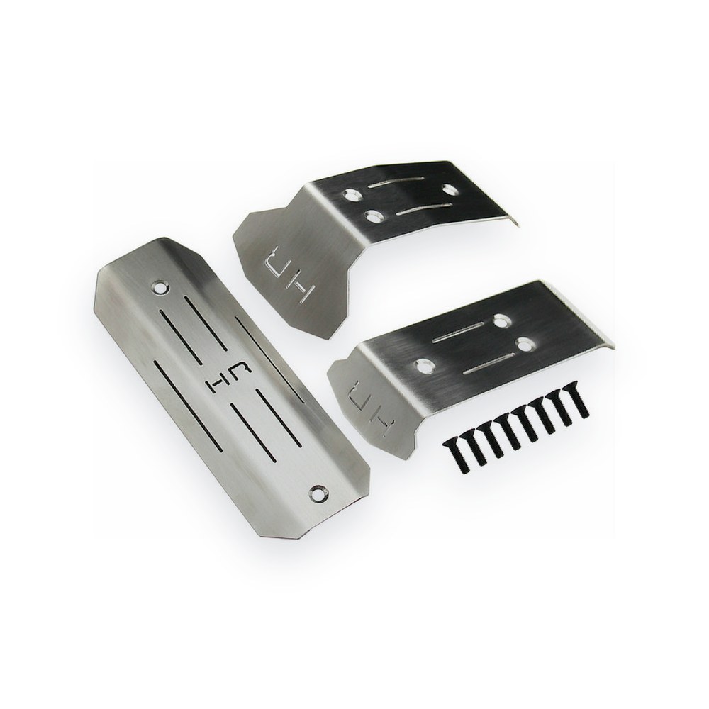 Hot Racing Mini Maxx Stainless Steel Skid Set