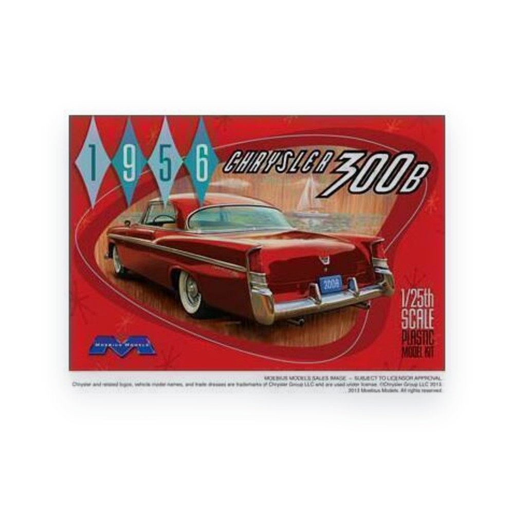 Moebius Models 1956 Chrysler 300b Plastic Model Kit