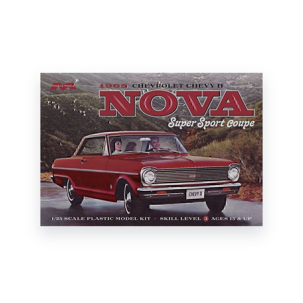 Moebius Models 1965 Chevy Nova Super Sport, Plastic Model Kit