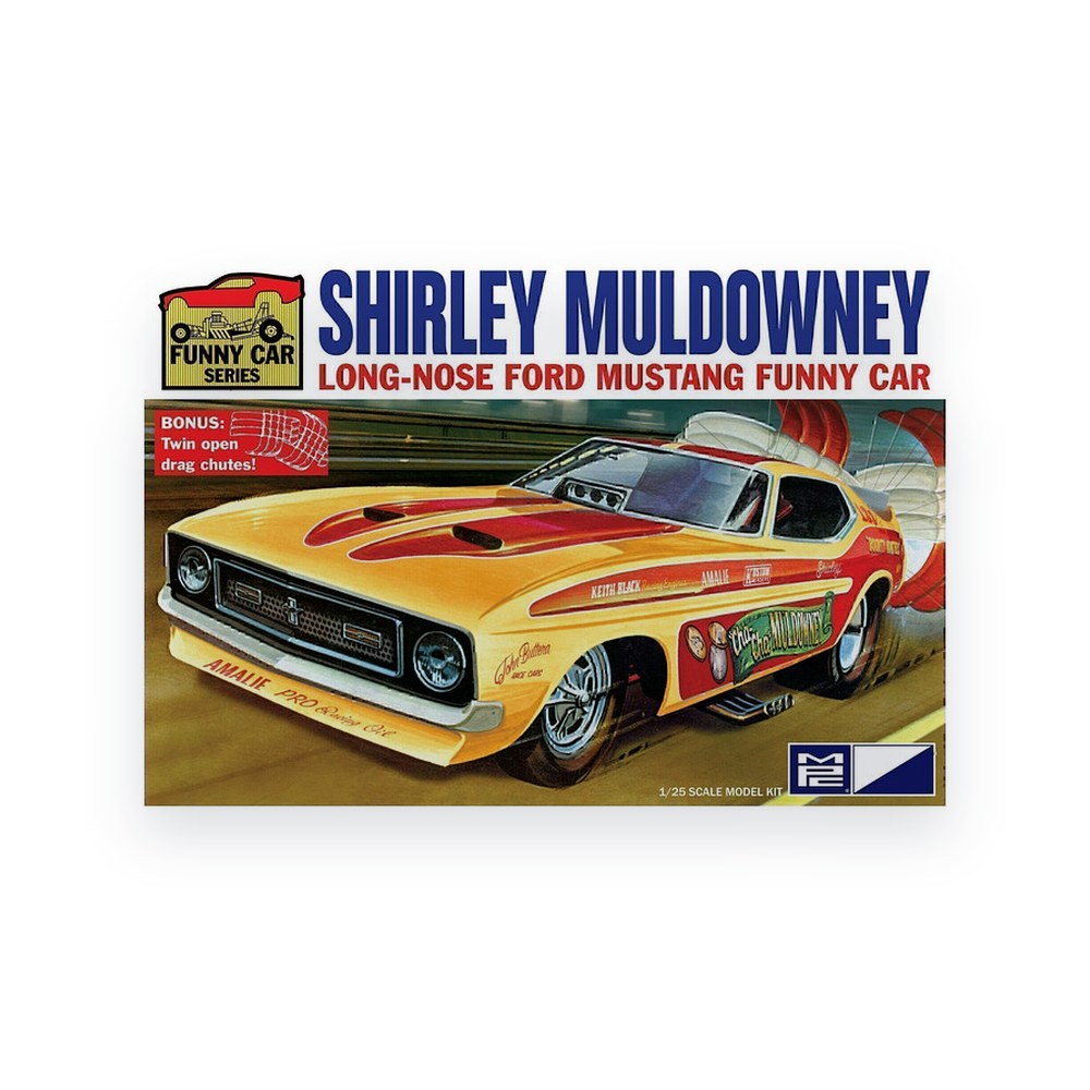 MPC 1/25 Shirley Muldowney Long Nose F0rd Mustang FC, Plastic Model Kit