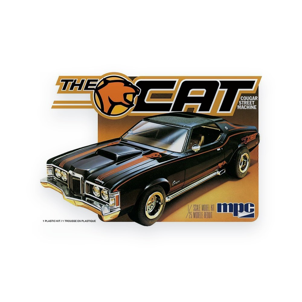 MPC 1/25 1973 Mercury Cougar, The Cat, Plastic Model Kit