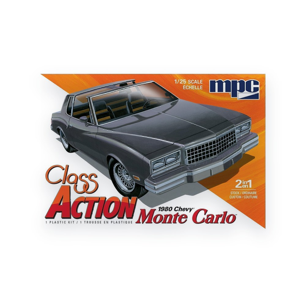 MPC 1980 Chevy Monte Carlo Class Action, 2T, 1/25 Plastic Model Kit