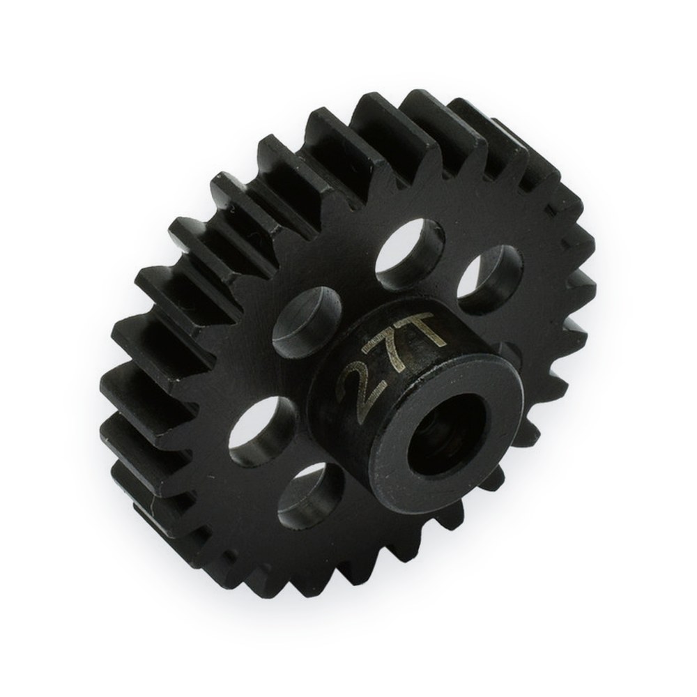 Hot Racing 27t Pinion Gear, Steel, Mod 1, 5mm