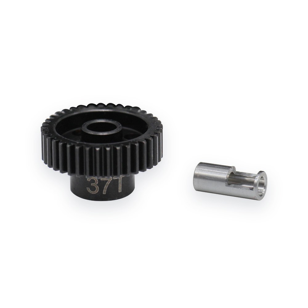 Hot Racing Steel 48p Pinion Gear, 37t, 5mm & 1/8