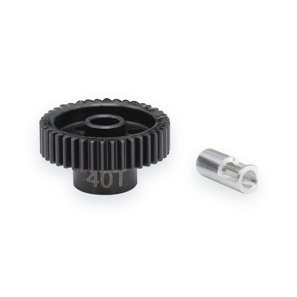 Hot Racing Steel 48p Pinion Gear, 40T, 5mm & 1/8