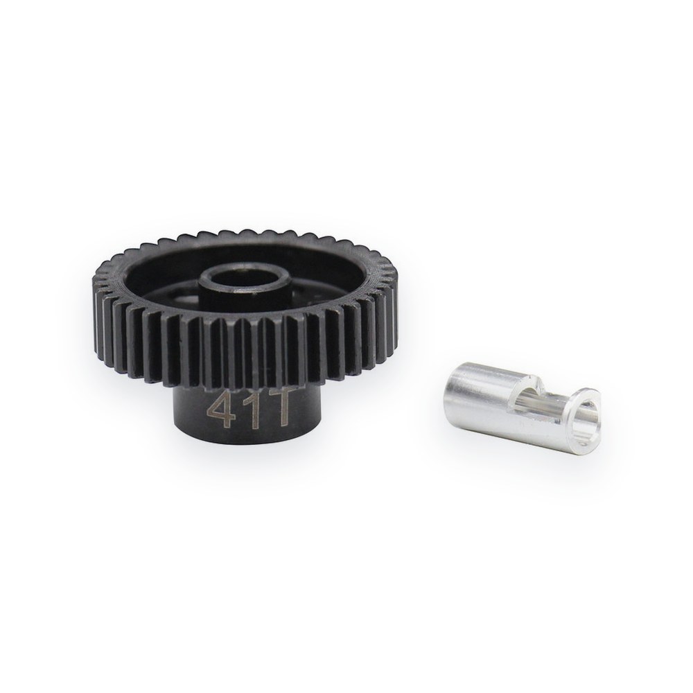 Hot Racing Steel 48p Pinion Gear, 41t, 5mm & 1/8