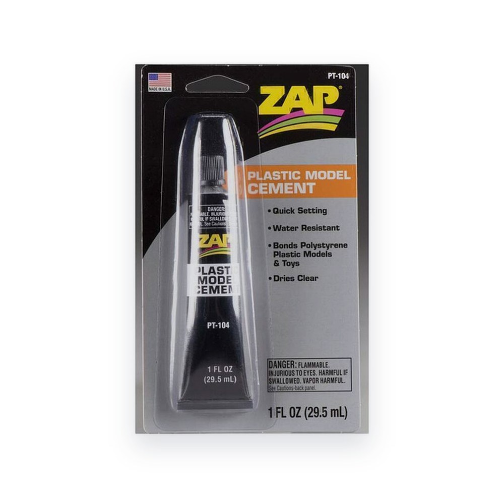Pacer Technology Zap Plastic Model Cement, 1 oz, Carded