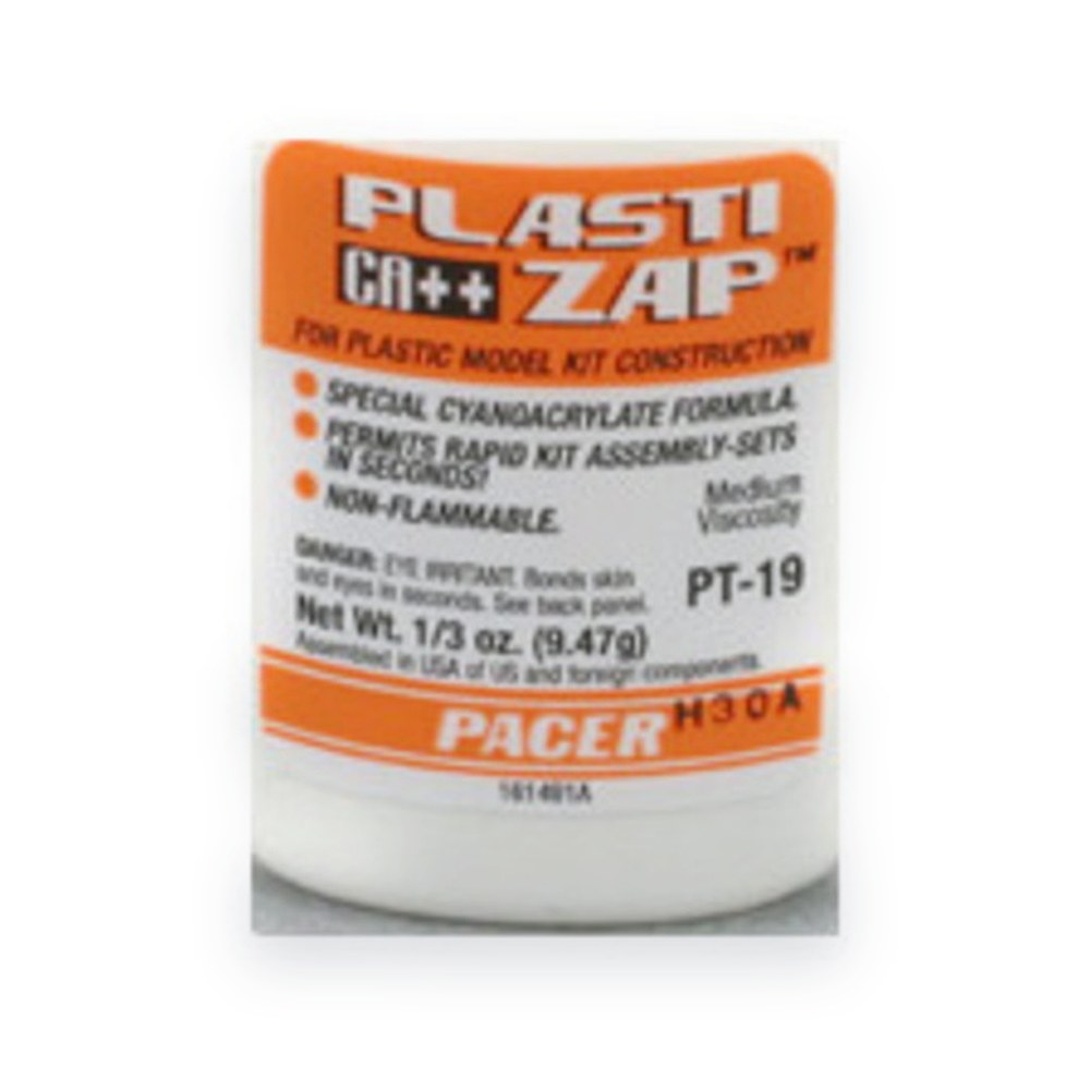 ZAP CA++ Plasti Zap Glue, 1/3 oz