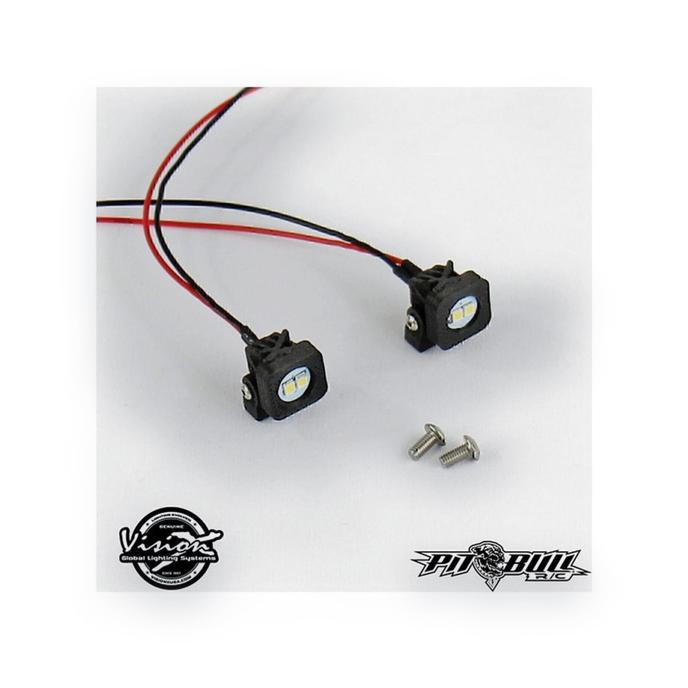 Pit Bull Tires VISION X OPTIMUS LED Square Pod Lights, Qty 2