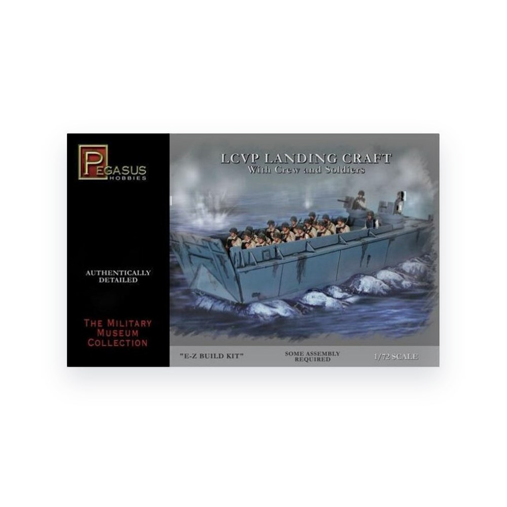 Pegasus Hobbies 1/72 LCVP Landing Craft Plastic Model