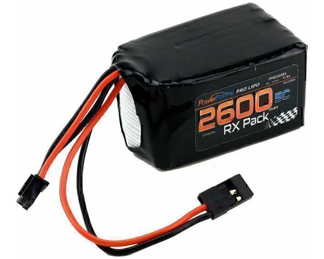 2s 7.4v 2600mah 5c Receiver Receiver LiPo Hump Battery Pack