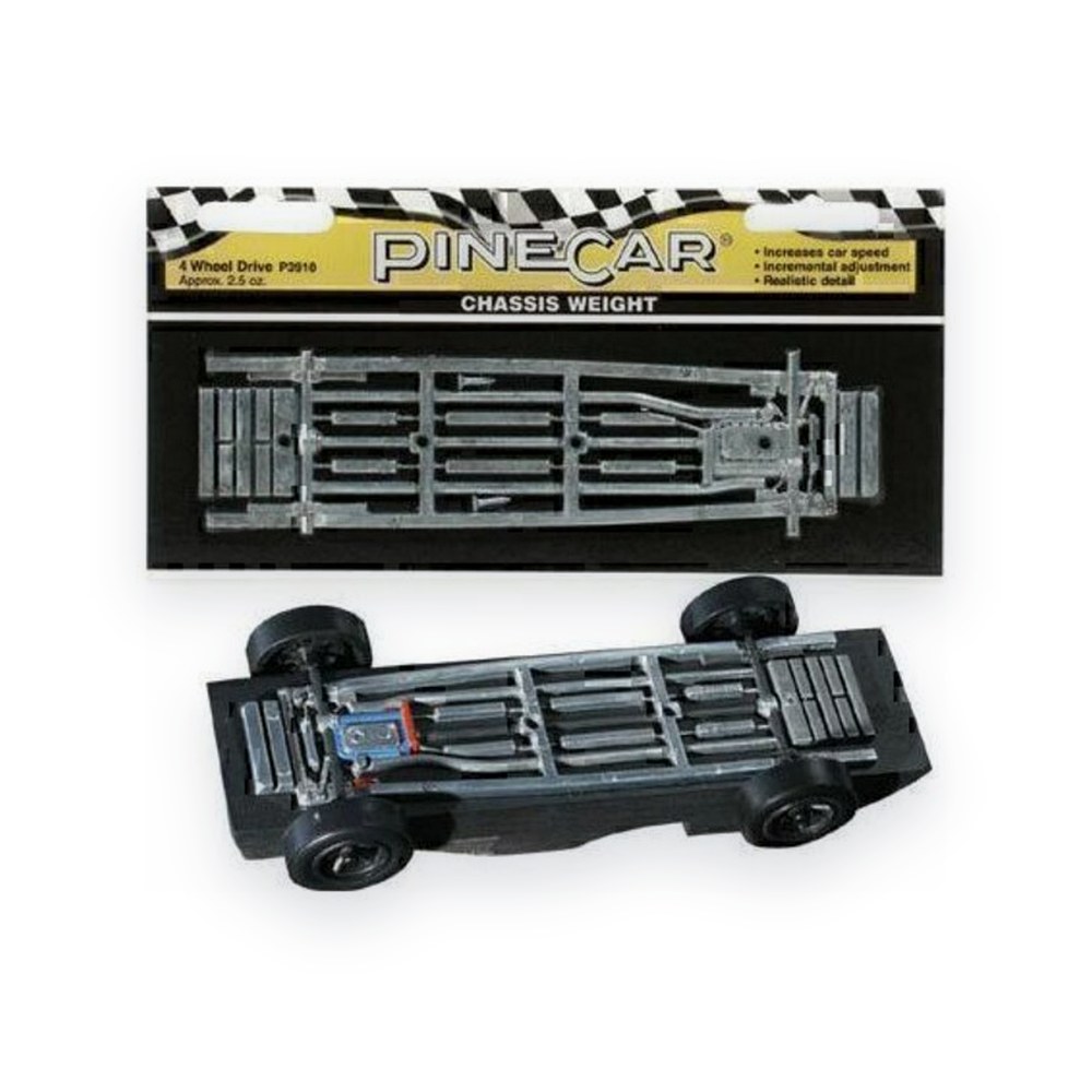 Pinecar Chassis Weight, Four Wheel Drive, 2.5 oz