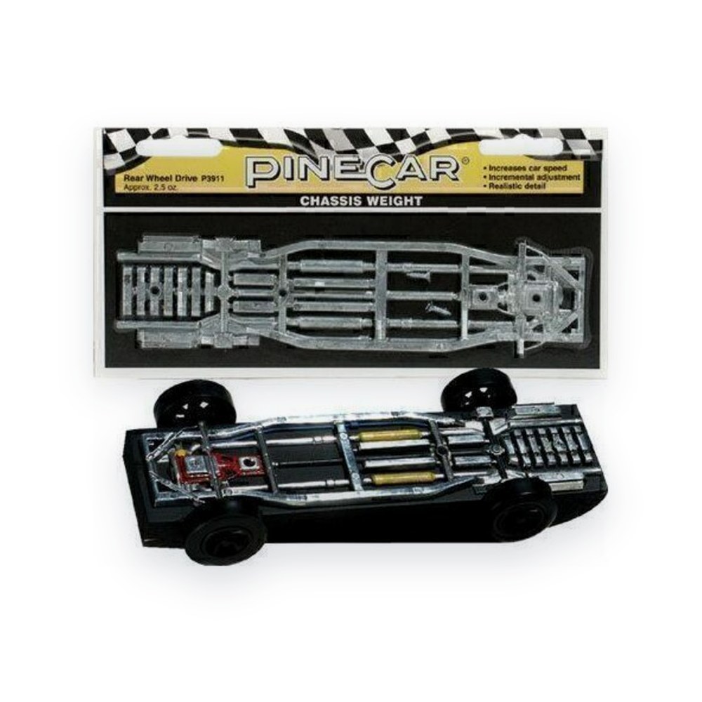 Pinecar Chassis Weight, Rear Wheel Drive, 2.5 oz