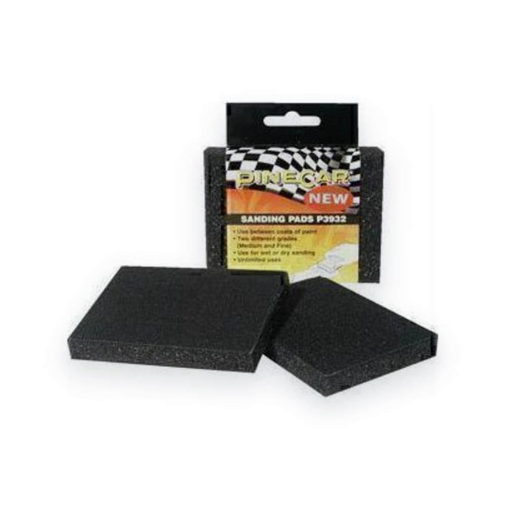 Pinecar Pads, Sanding